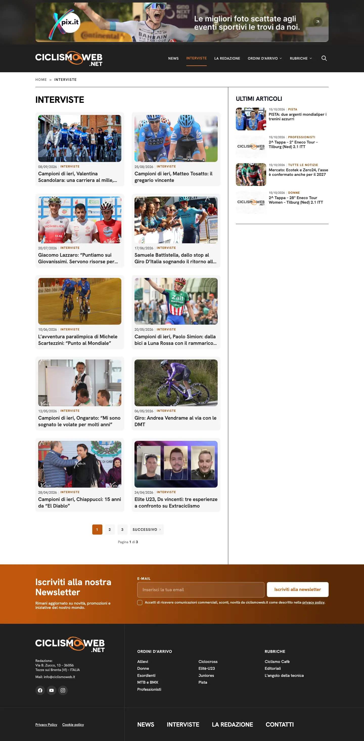CiclismoWeb: Interviste