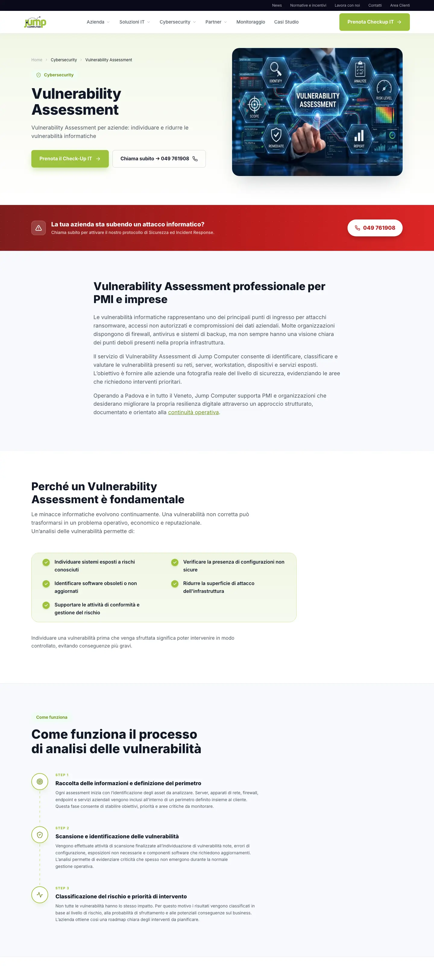 Jump Computer: Vulnerability assessment
