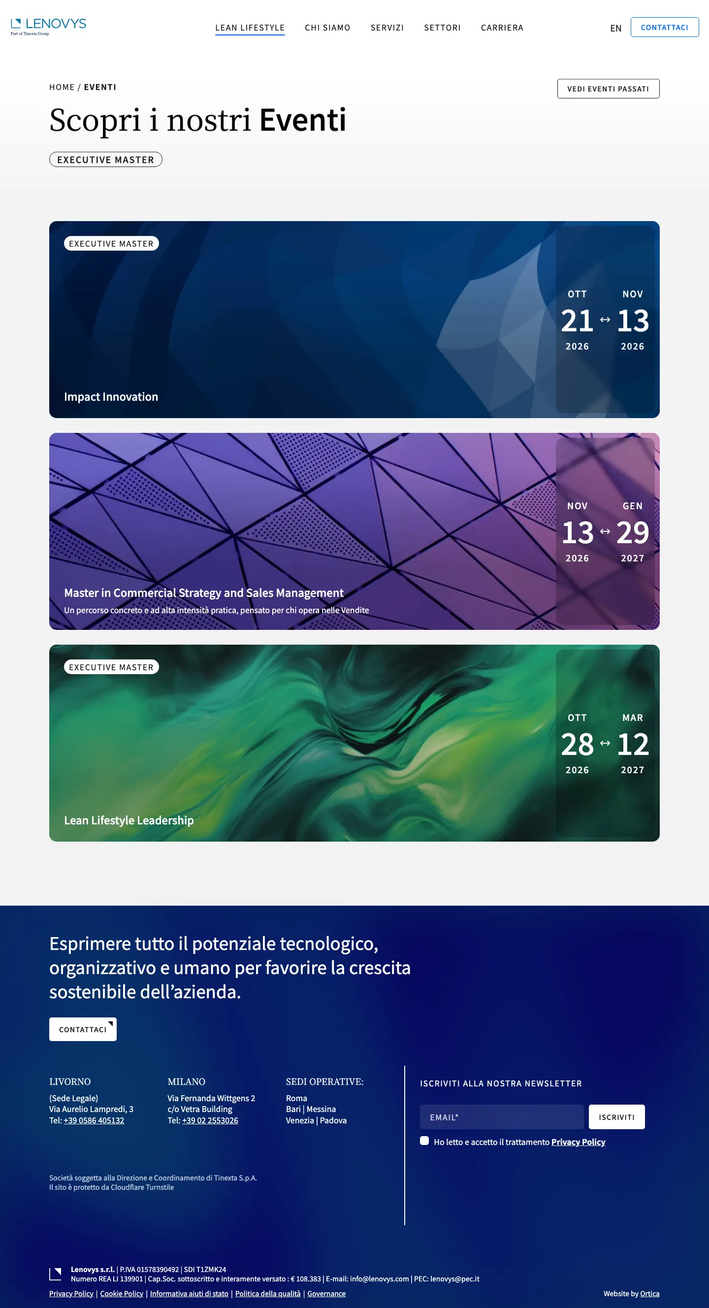 Lenovys: Eventi